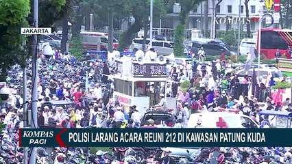 Download Video: Antisipasi Massa Reuni 212 Nekat ke Kawasan Patung Kuda, Polisi Lakukan Sejumlah Penyekatan Jalan