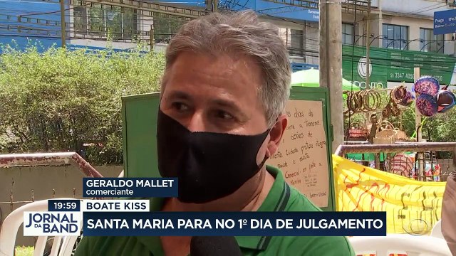 A cidade Santa Maria parou hoje para assistir ao primeiro dia de julgamento dos acusados de serem os responsáveis pelo incêndio da Boate Kiss. #BandJornalismo