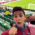 طفل في مباراة النشامى والسعودية: يحيا الأردن
