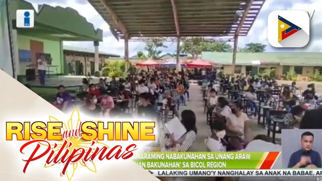 CamSur, may pinakamaraming nabakunahan sa unang araw ng ‘Bayanihan Bakunahan’ sa Bicol region