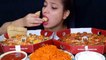 Asmr Eating 2x Cheese Burst Ovenstory Pizza, Garlic Bread, Spicy  Noodles , Large Pizza Eating Challenge Foodie JD
