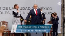 “No contamos con los médicos que necesita el país”: AMLO