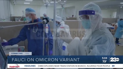Dr. Anthony Fauci speaks on Omicron varian