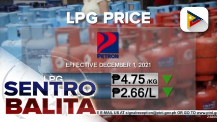 Higit P4.00 na rollback sa presyo ng LPG, sumalubong sa unang araw ng Disyembre