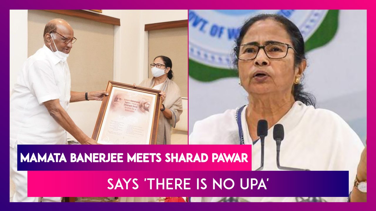 Mamata Banerjee Meets Sharad Pawar during Mumba...