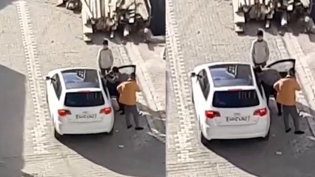 Kadına önce küfür etti, sonra tokatladı