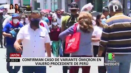 Japón confirma caso de variante ómicron en viajero procedente de Perú