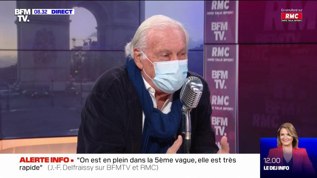 Jean-François Delfraissy sur la 5ème vague: Sur l'hospitalisation, on n'est pas au pic avec 1800 lits occupés en soins intensifs