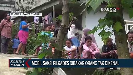 Mobil Saksi Pilkades Dibakar Orang Tak Dikenal