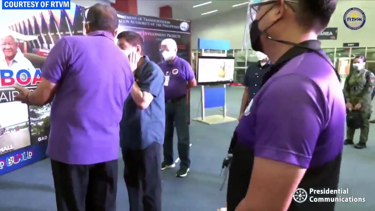 Inspection of the Development Projects at Zamboanga International Airport Zamboanga International Airport, Zamboanga City December 2, 2021