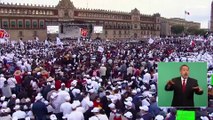 López Obrador celebra tres años de presidencia