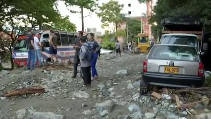 Lluvias torrenciales anegan Medellín