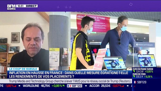 Le coup de gueule de Filliatre: Dans quelle mesure la hausse de l'inflation égratigne-t-elle les rendements de vos placements ? - 02/12