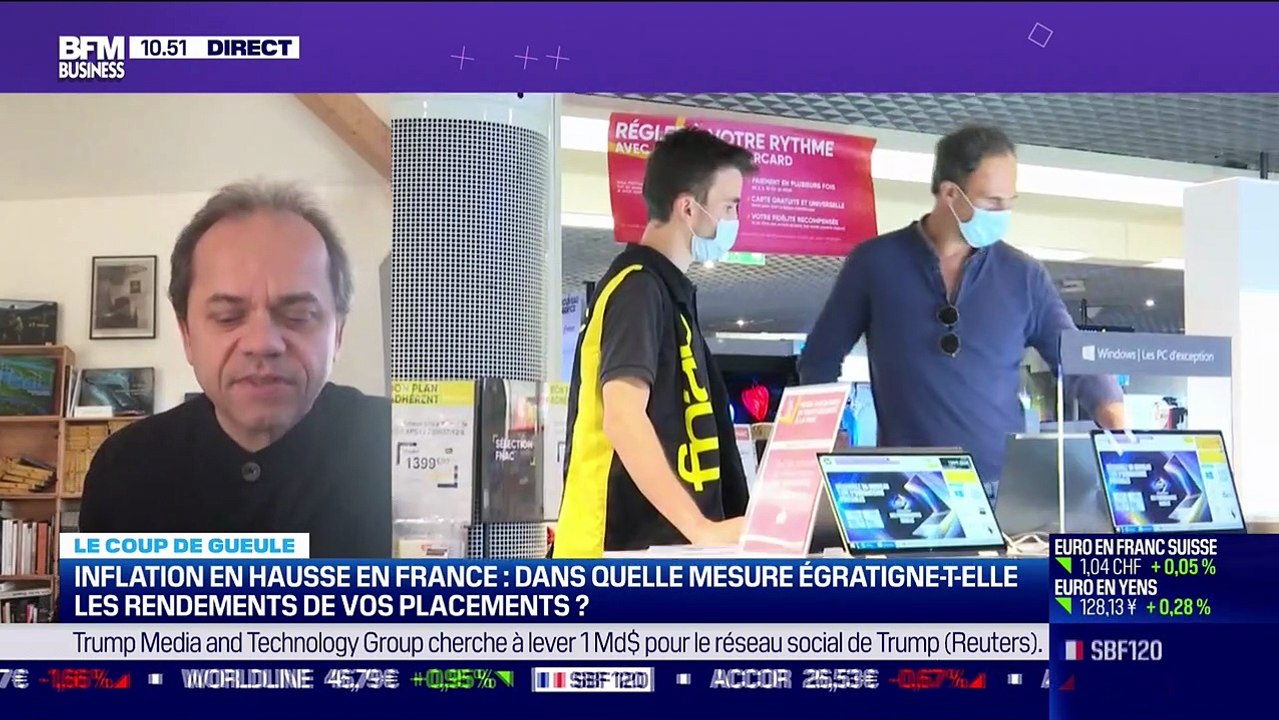 Le coup de gueule de Filliatre: Dans quelle mesure la hausse de l'inflation égratigne-t-elle les rendements de vos placements ? - 02/12