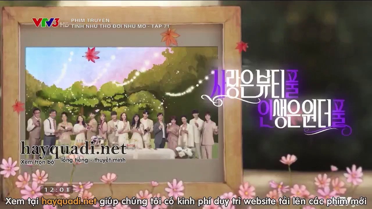 Tình Như Thơ - Đời Như Mơ Tập 71 - VTV3 thuyết minh tap 72 - Phim Hàn Quốc - Xem phim tinh nhu tho - doi nhu mo tap 71
