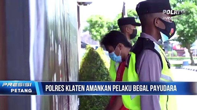 Satreskrim Polres Klaten Amankan Pelaku Begal Payudara