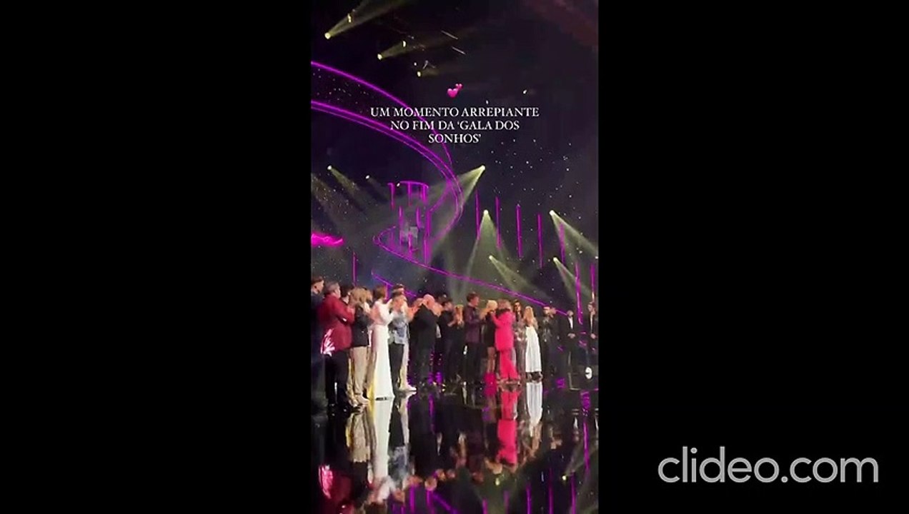 Fernanda Antunes sobe ao palco e abraça Tony Carreira