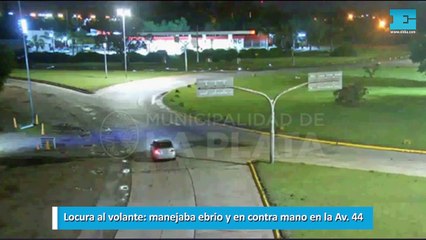 Locura al volante manejaba ebrio y en contra mano en la Av. 44