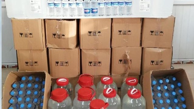 Yarım ton sahte içki ele geçirildi