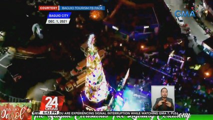 Christmas tree lighting event sa Baguio City, dinagsa ng mga manunuod | 24 Oras