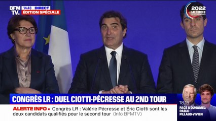 Download Video: Congrès LR: Christian Jacob annoncent qu'Éric Ciotti et Valérie Pécresse sont qualifiés pour le second tour