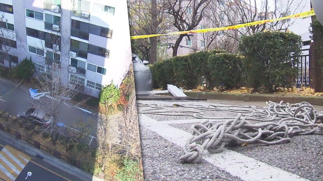 아파트 새시 작업 교체하다 노동자 2명 추락사... 안전장비 미지급 / YTN