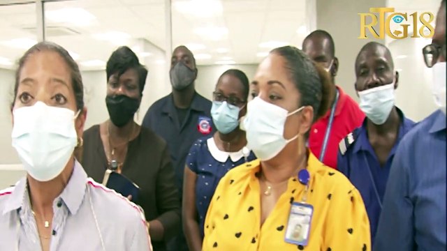 Responsab ayopò Toussaint Louverture yo vizite nouvo sal depa ki konstwi pou agrandi espas sèvis yo