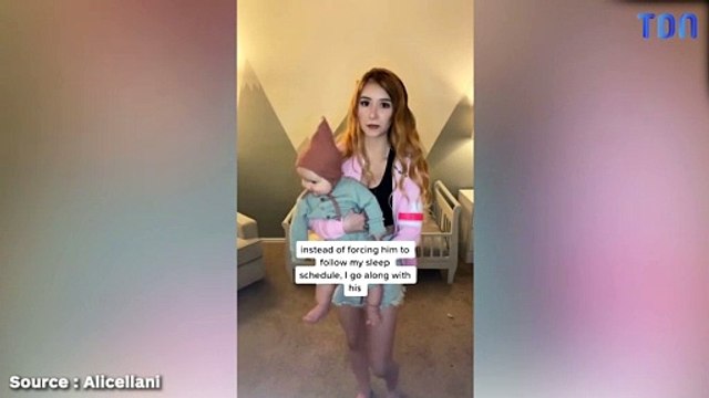 Une femme qui a partagé la routine de sommeil de son bébé sur TikTok a divisé les opinions en révélant qu'elle laissait son bébé faire la sieste quand il le voulait et ne l'obligeait pas à dormir la nuit