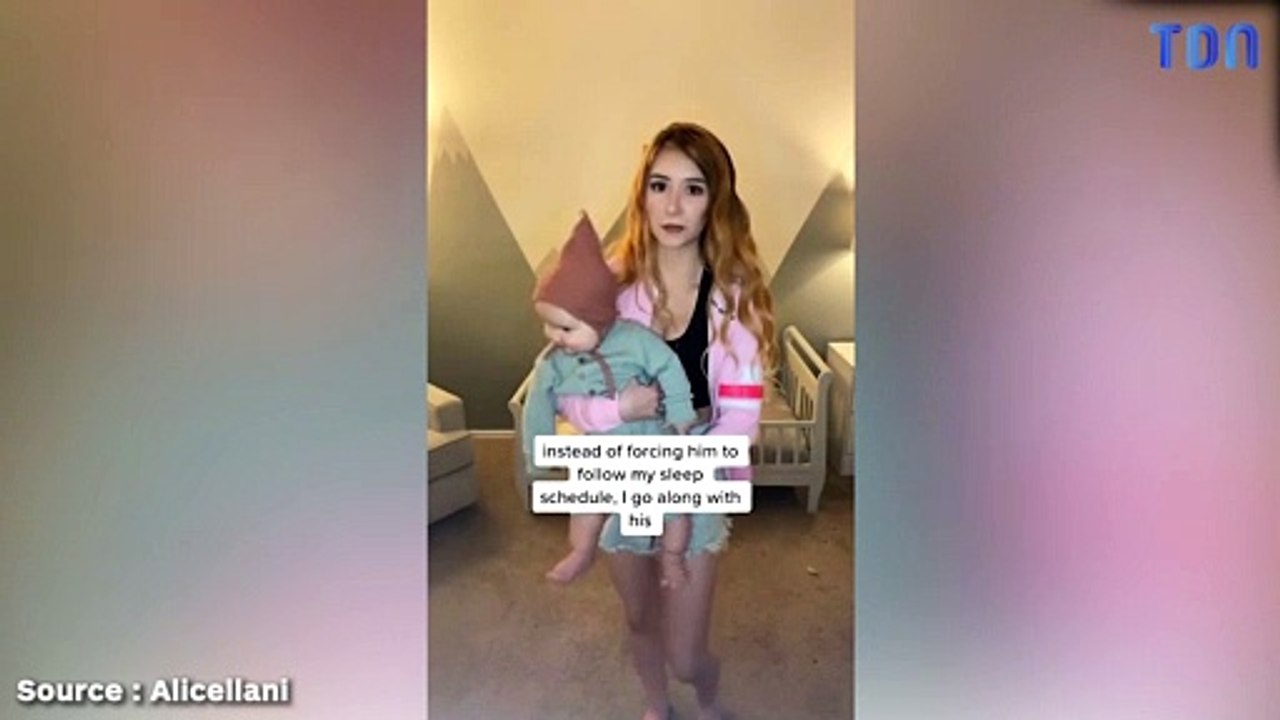Une femme qui a partagé la routine de sommeil de son bébé sur TikTok a divisé les opinions en révélant qu'elle laissait son bébé faire la sieste quand il le voulait et ne l'obligeait pas à dormir la nuit