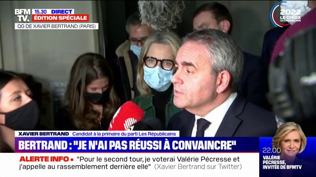 Xavier Bertrand assure que le choix de participer au congrès LR était incontournable pour qu'il y ait rassemblement et unité