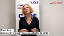 Rosa Santos, directora de Empleo, Diversidad y Protección Social de CEOE, valora los datos de paro