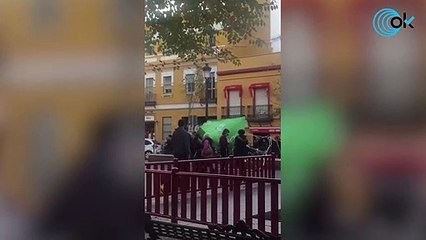 Vox Sevilla denuncia a una exconcejal de Podemos por  amenazas, agresiones y destrozar una carpa