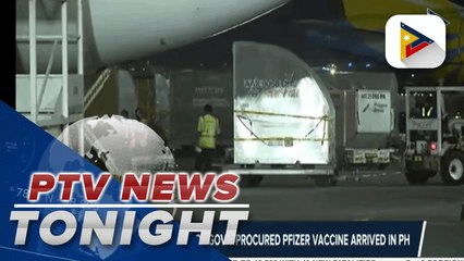 Download Video: Over 1.08-M doses of gov't-procured Pfizer vaccine arrived in PH