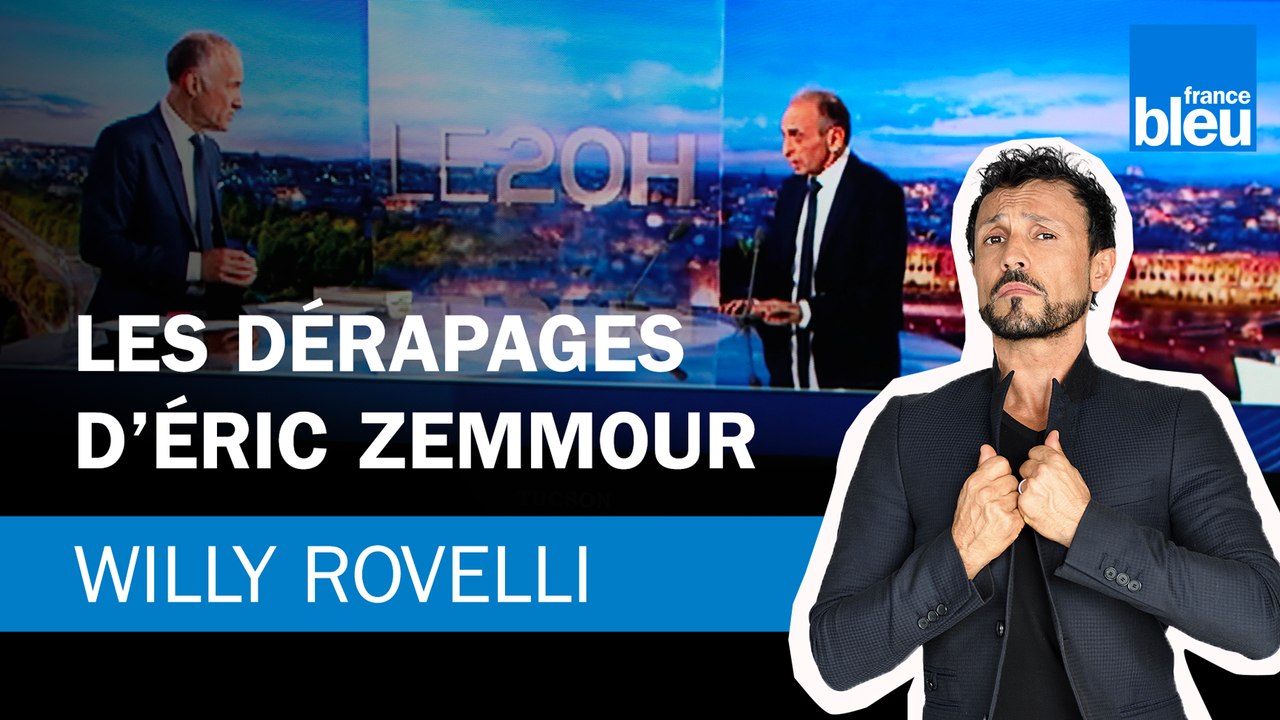 Les dérapages d'Éric Zemmour - Le billet de Willy Rovelli - Vidéo  Dailymotion