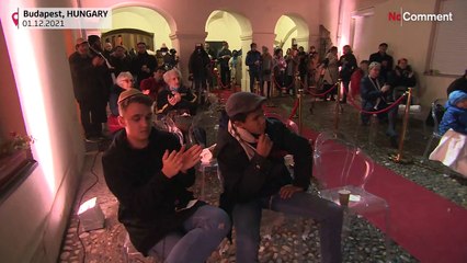 Chanukka mit riesigem Lego-Leuchter in Budapest