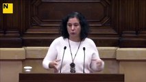 La diputada d'En Comú Podem al Parlament Susanna Segovia diu que aplicar l'impost sobre habitages buits a persones físiques és 