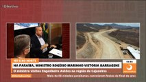 Na Paraíba, ministro Rogério Marinho vistoria barragens de Caiçara e Engenheiro Avidos na região de Cajazeiras