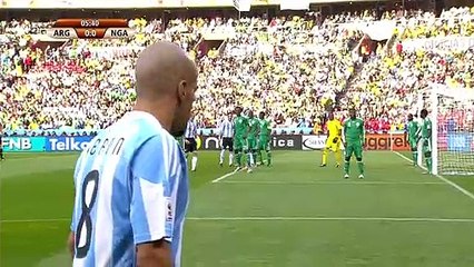 اهداف مباراة الارجنتين و نيجيريا 1-0 كاس العالم 2010
