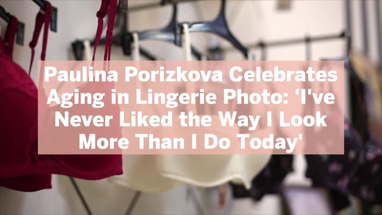 Paulina Porizkova Celebrates Aging in Lingerie Photo: 'I've Never Liked the Way I Look More Than I Do Today'