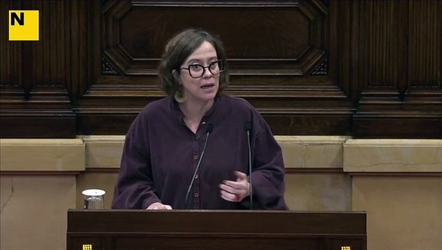 La diputada de la CUP Eulàlia Reguant diu 'no' als Jocs d'Hivern