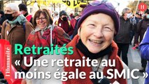 Les retraités défilent à Paris pour de meilleures retraites et pensions