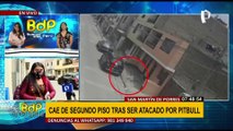 Hombre cae de segundo piso tras ser atacado por perro de raza Pitbull