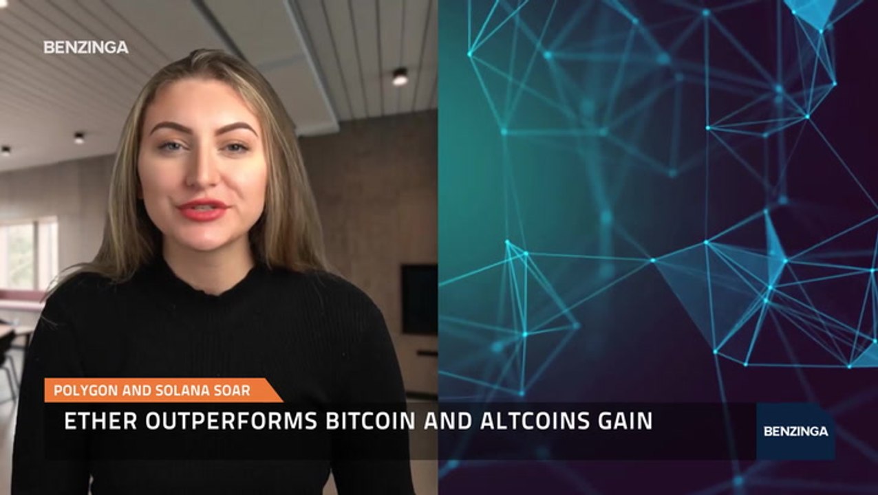 Ether Outperforms Bitcoin and Altcoins Gain