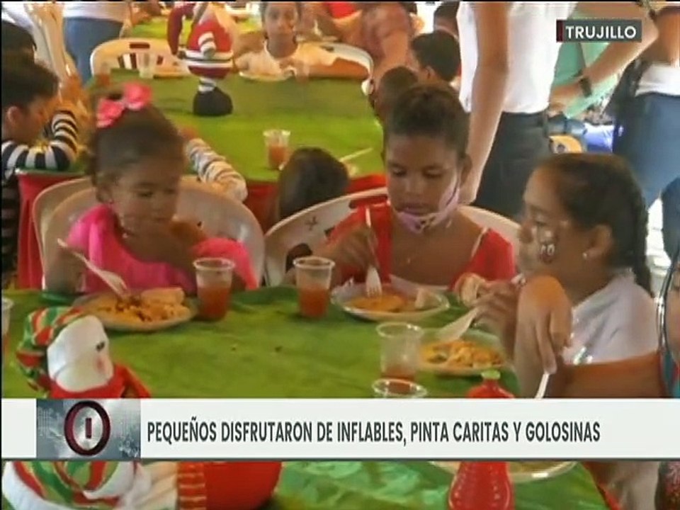 Trujillo | Niños y niñas de Valera disfrutaron de actividades recreativas en el inicio de la Navidad