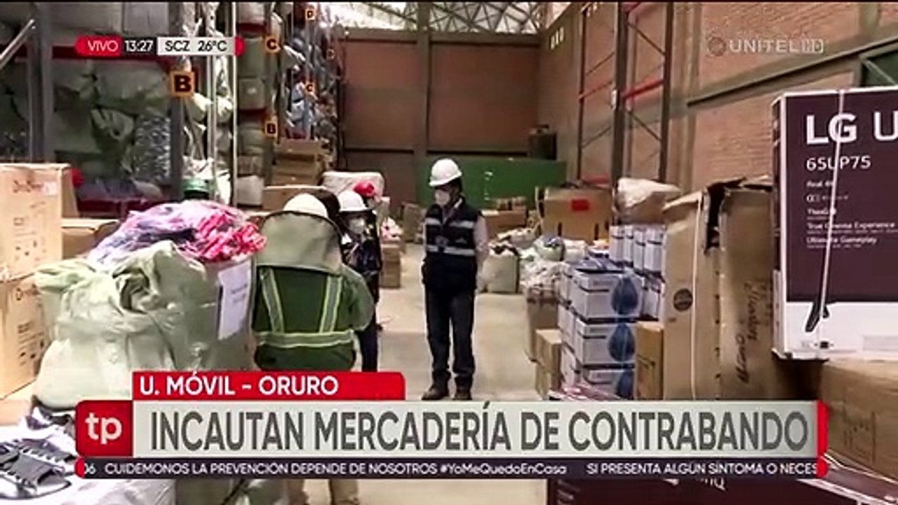 Decomisan mercadería de contrabando en Oruro