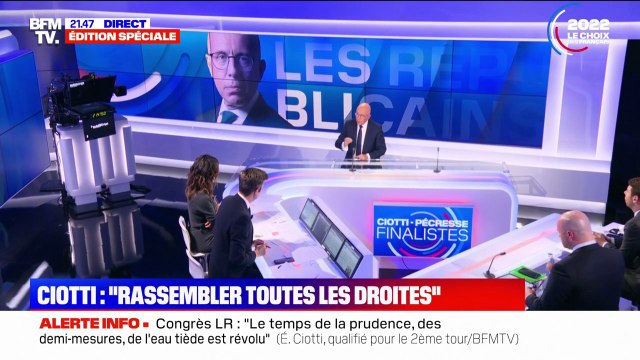 C'est vers moi que pourrait s'effectuer le rassemblement de la droite: Éric Ciotti appelle les électeurs d'Éric Zemmour à le rejoindre