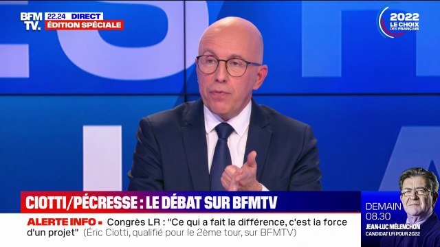 Éric Ciotti: Il faut simultanément baisser les dépenses publiques et préalablement baisser les impôts