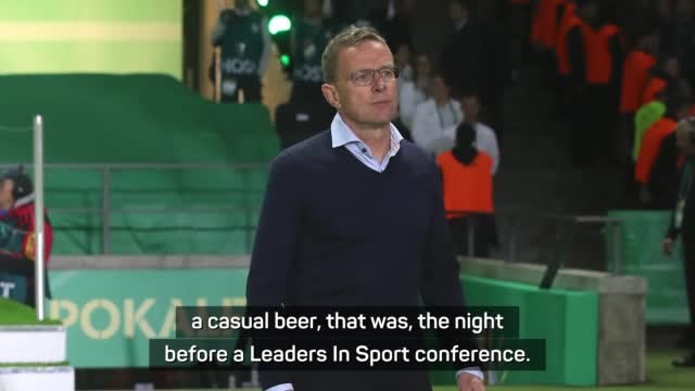 Dyche once 'chewed the fat' with Rangnick over a beer