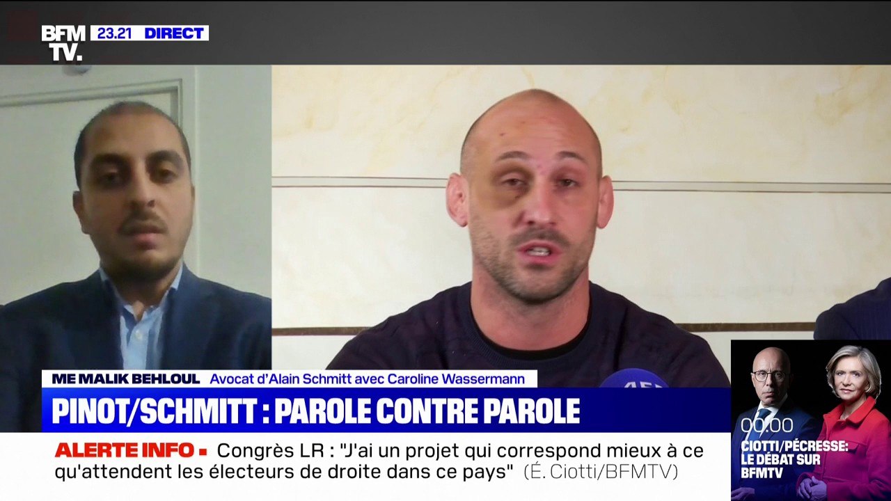 Pour l'avocat d'Alain Schmitt, "il y a quelques contradictions, quelques confusions" dans la parole de Margaux Pinot