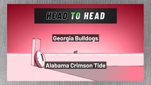 Georgia Bulldogs at Alabama Crimson Tide: Spread